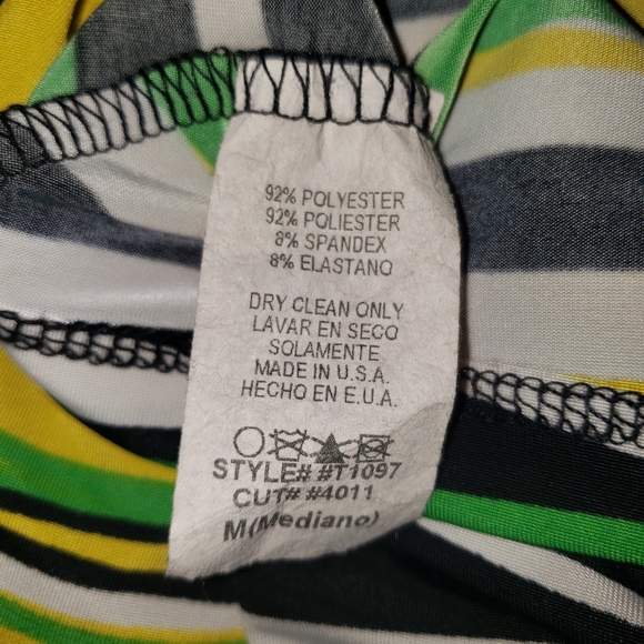 Ladies Sexy Black, Green and Gold Halter Top - Picture 10 of 10